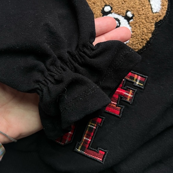 Cute sweatshirt with bear and chinched sleeves - Picture 4 of 4